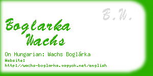 boglarka wachs business card